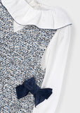Mayoral Girls Blue Pinafore Dress