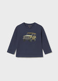 Mayoral Boys Blue Car Print Top
