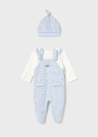 Mayoral Blue Bunny Babygrow Set