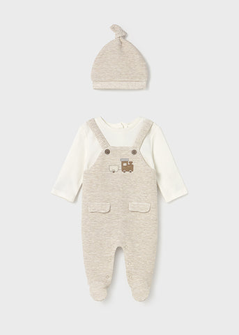 Mayoral Beige Babygrow Set