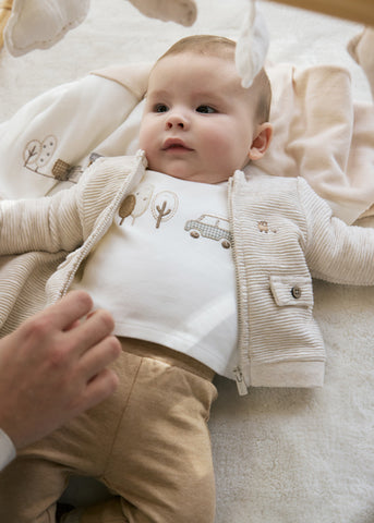 Mayoral Baby Boys Beige Tracksuit
