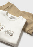 Mayoral Baby Boys Beige Tracksuit