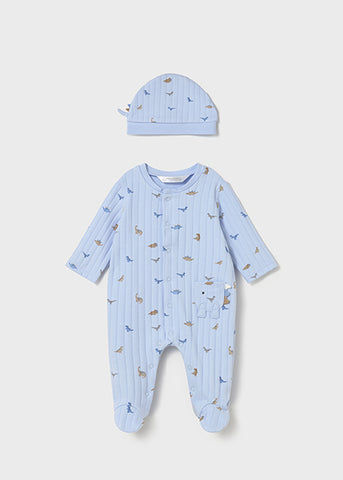 Mayoral Blue Dinosaur Babygrow Set