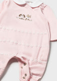 Mayoral Pink & White Puppy Babygrow
