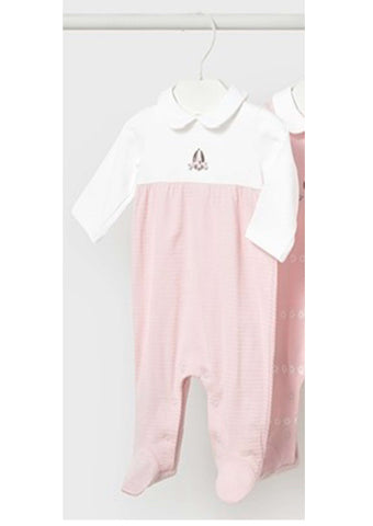 Mayoral Pink Daisy Babygrow