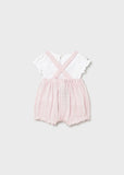 Mayoral Pink Daisy Romper Set