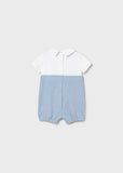 Mayoral Blue & White Puppy Romper
