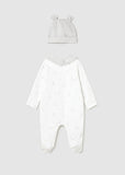 Mayoral Unisex White & Grey Duck Babygrow Set
