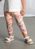 Mayoral Peach Floral Print Leggings Set