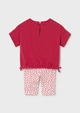 Mayoral Red Print Leggings Set