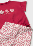 Mayoral Red Print Leggings Set