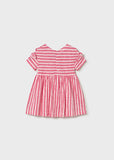 Mayoral Pink & White Striped Dress Set