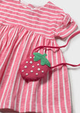 Mayoral Pink & White Striped Dress Set