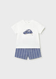 Mayoral Blue Bermuda Shorts Set