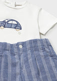 Mayoral Blue Bermuda Shorts Set