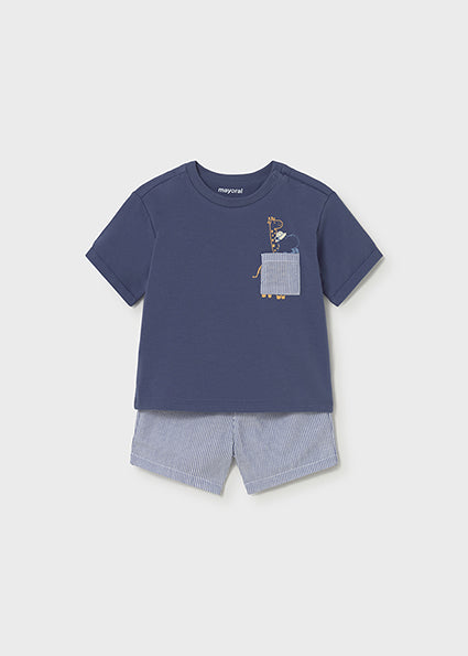 Mayoral Boys Blue Shorts Set