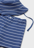 Mayoral Blue Striped Sailboat Set