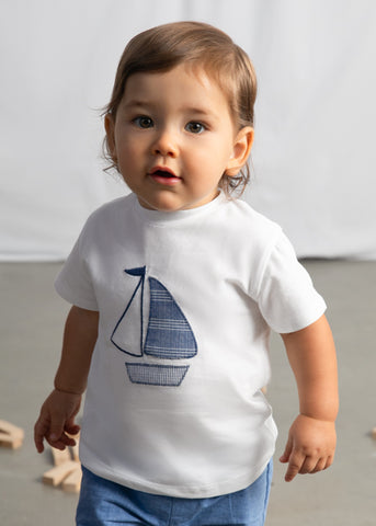 Mayoral Boys Yacht White T-shirt