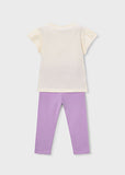 Mayoral Lilac & Ivory Leggings Set