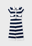 Mayoral Navy & Beige Knit Trouser Set