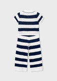 Mayoral Navy & Beige Knit Trouser Set