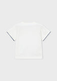 Mayoral Ivory Appliqué Pocket T-Shirt