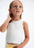 Mayoral Girls Ivory Vest T-shirt