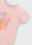 Mayoral Girls Floral Print T-Shirt