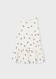 Mayoral Ivory Bow Print Dress