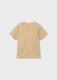 Mayoral Beige Football Print T-Shirt