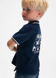 Mayoral Navy Football Polo Shirt