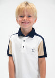 Mayoral Ivory & Navy Polo Shirt