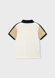 Mayoral Ivory & Navy Polo Shirt