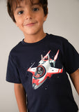 Mayoral Navy Blue Space Rocket T-Shirt