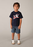 Mayoral Navy Blue Space Rocket T-Shirt