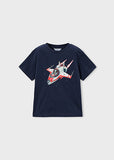 Mayoral Navy Blue Space Rocket T-Shirt
