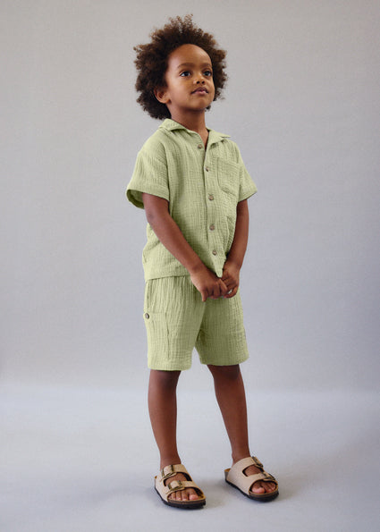 Mayoral Boys Green Shorts Set
