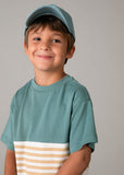 Mayoral 3 Piece Green & White Shorts Set