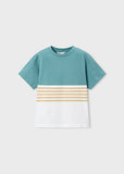 Mayoral 3 Piece Green & White Shorts Set