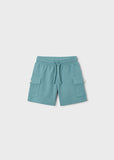 Mayoral 3 Piece Green & White Shorts Set