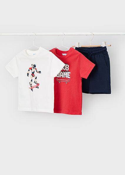 Mayoral Skateboarding 3 Piece Shorts Set