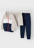 Mayoral Navy & Beige Tracksuit Set