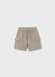 Mayoral 3 Piece Beige & White Shorts Set