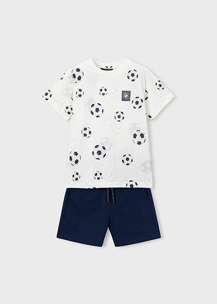 Mayoral Boys Football Shorts Set