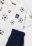 Mayoral Boys Football Shorts Set