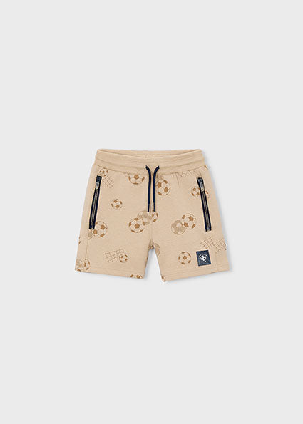 Mayoral Beige Football Jersey Shorts