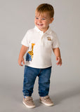 Mayoral Boys Animal Print Polo Shirt