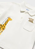 Mayoral Boys Animal Print Polo Shirt