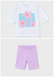 Mayoral Lilac & White Shorts Set