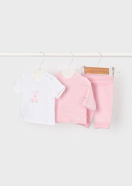 Mayoral Girls Pink & White Duck Tracksuit